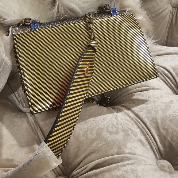 New Christian Louboutin elisa crystals crossbody  bag mini - Picture 7 of 12